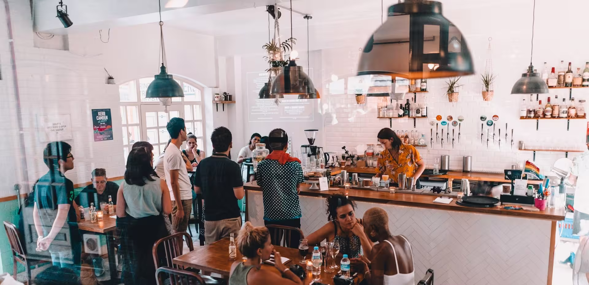 Locals enjoying brunch